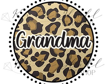 Leopard Oma Sublimation PNG Design Download
