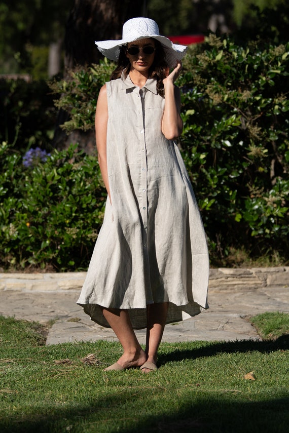 Robe en lin ete 2020 hotsell