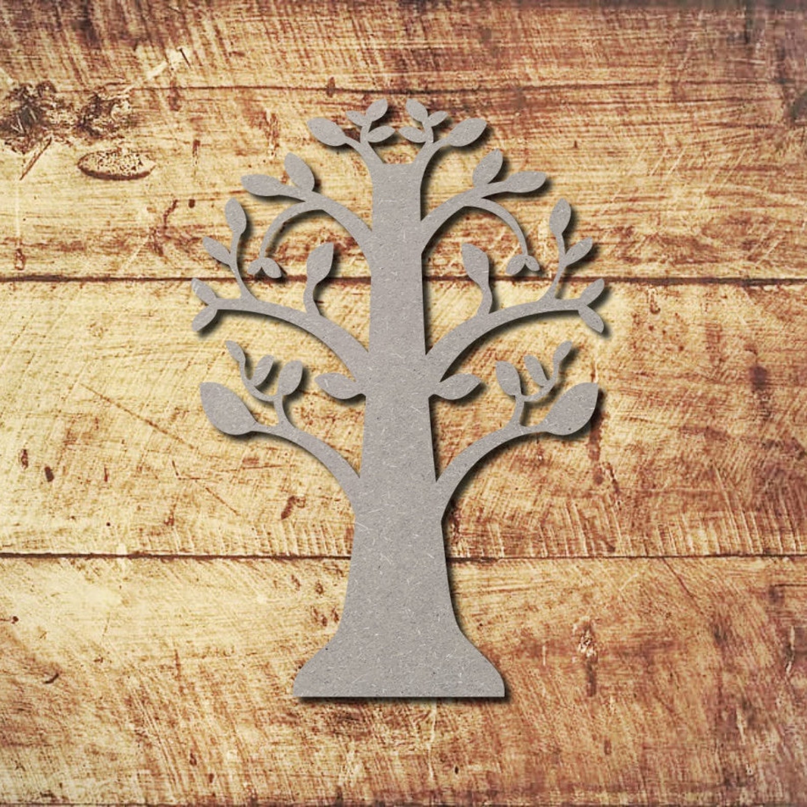 Tree Shape Various Sizes Unfinished MDF Wood Cutout Shapes Etsy Wavy line drawn hand patterns seamless vector