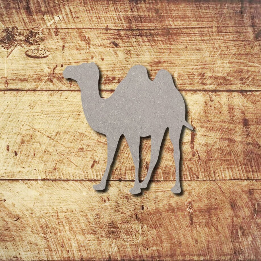 Camel shape Various Sizes Unfinished MDF Wood Cutout | Etsy