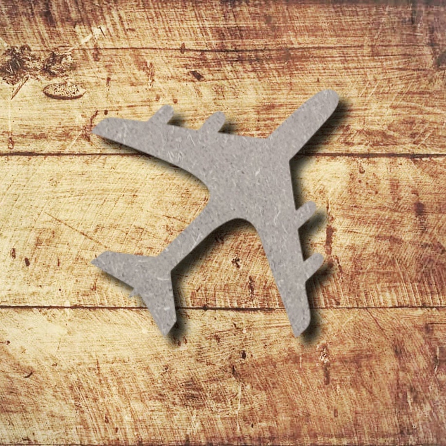 Plane aeroplane shape Various Sizes Unfinished MDF Wood Etsy