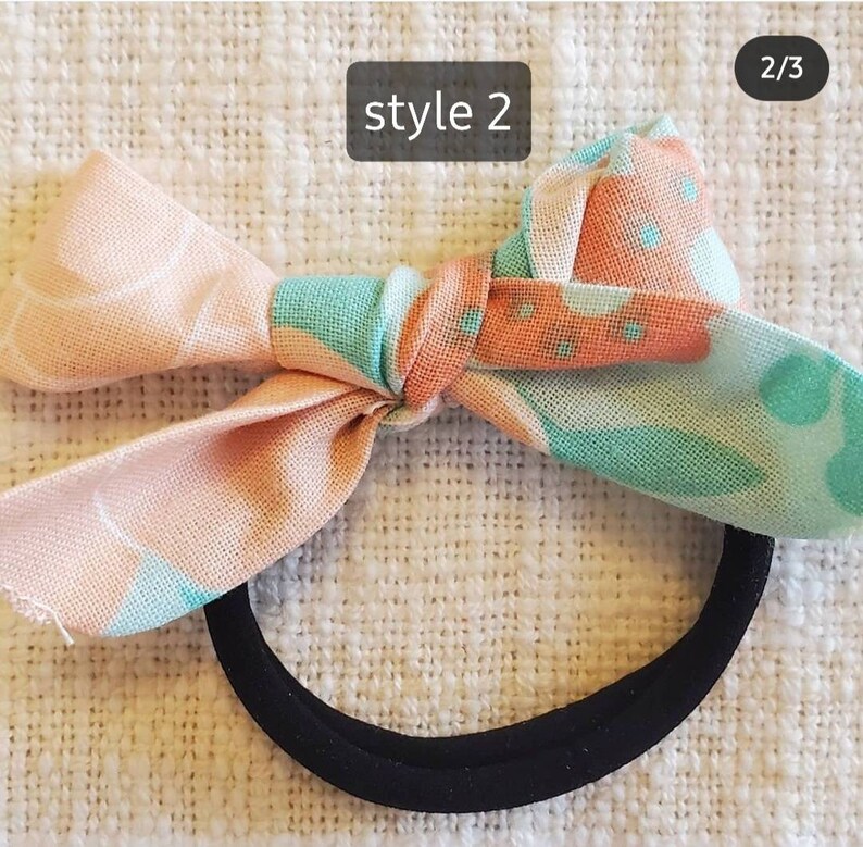 Small bow hair ties