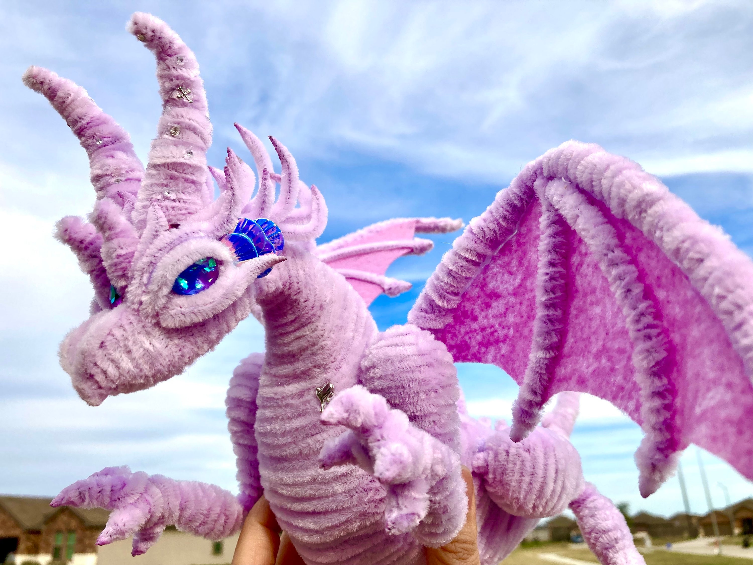 Pipe Cleaner Dinosaurs Pipeclear Art Dragons Toys Pink Etsy