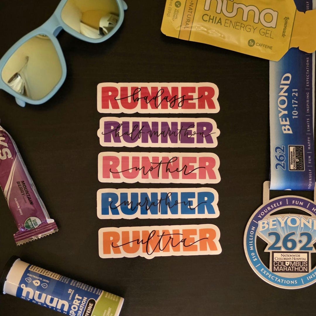 Custom Runner Waterproof Sticker - Etsy