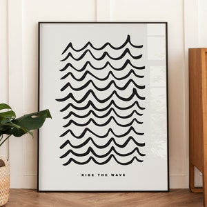 Waves-Digital Prints-Wall Art Print-Illustration Art-Downloadable Print-Kids Art Prints-Living Room Decor-Cute Wall Art-Bright Art