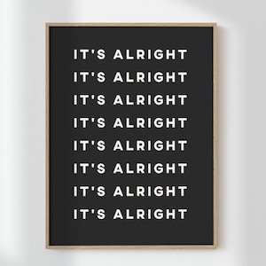 Alright-Digital Prints-Wall Art Print-Illustration Art-Downloadable Print-Kids Art Prints-Living Room Decor-Cute Wall Art-Bright Art