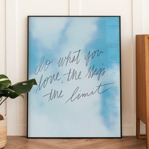 Sky&#39;s the limit-Digital Prints-Wall Art Print-Illustration Art-Downloadable Print-Cool Art Prints-Living Room Decor-Airy Wall Art-Fun