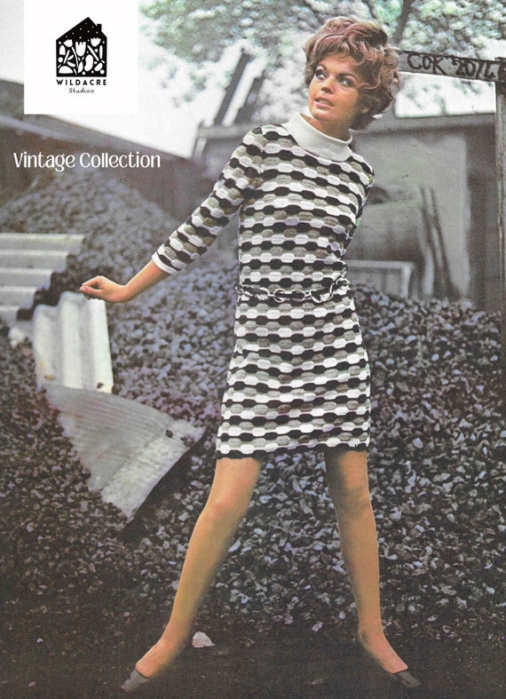 Twiggy mod dress top