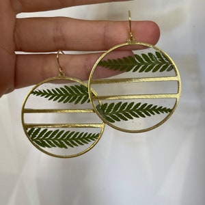 Double fern earrings