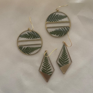 Discounted fern earrings