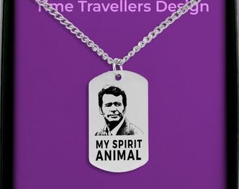 Jim Rockford Spirit Animal Tag Necklace