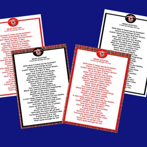 Druckbares schottisches Gedicht von Weedgie The Dug, schottisches Sein, lustiges Gedicht, schottische Sprache, lustige Ex Pat Geschenkidee, sofortiger Download, PDF- und PNG-Dateien
