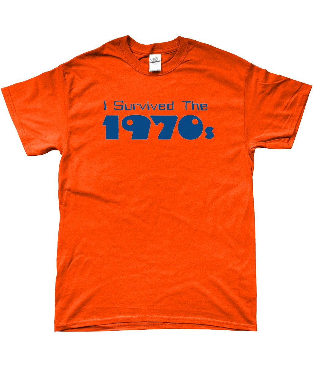 I Survived the 70s T-shirt: Funny Retro Gift - Etsy UK