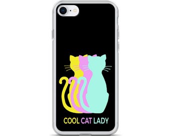 Retro Cat Lady iPhone® Case