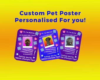 Personalised Pet Influencer Poster