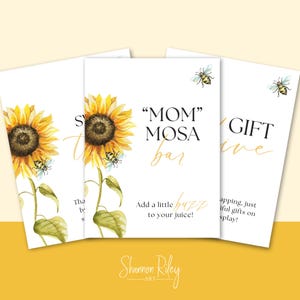 Bee-Themed Baby Shower Signs - Digital Download | 6 Designs | 8.5 x 11 inches | Sweet as Can Bee Baby Shower Decor