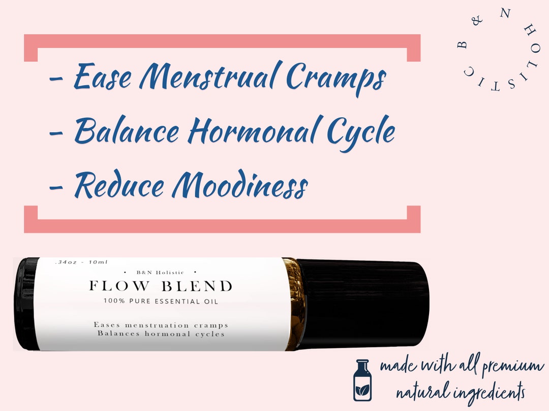 Womens Menstrual Cycle Cramps Relief Aromatherapy Oil Blend - 100% Pure ...