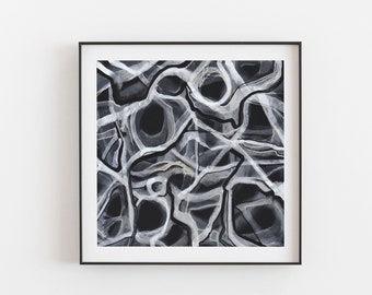 Abstract Print, Abstract Landscape, Black and White Print,Abstract Wall Art,Abstract Wall Decor,Digital Prints,Prints,Wall Art
