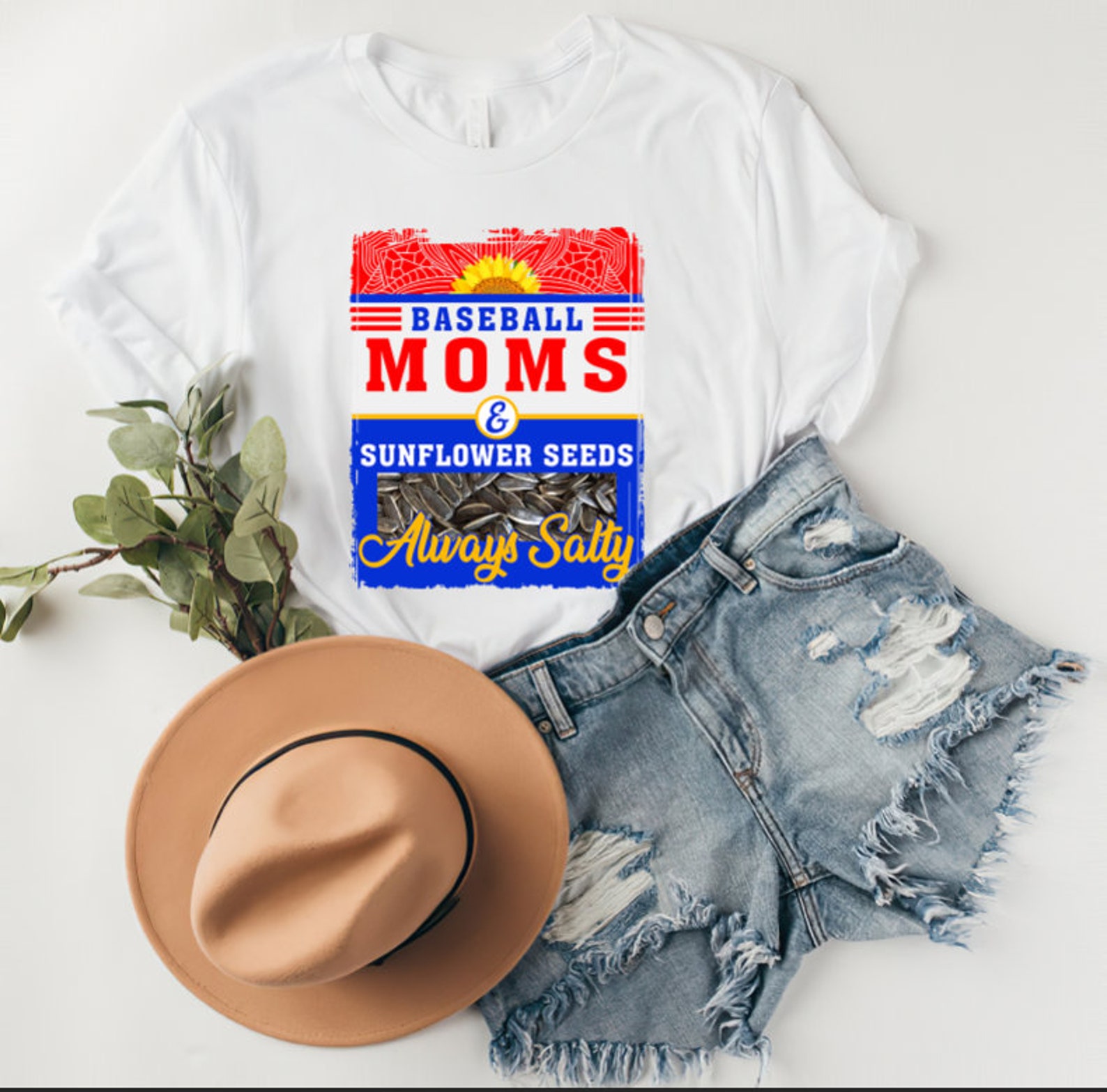 Baseball Moms bleached t shirt baseball mom salty Etsy