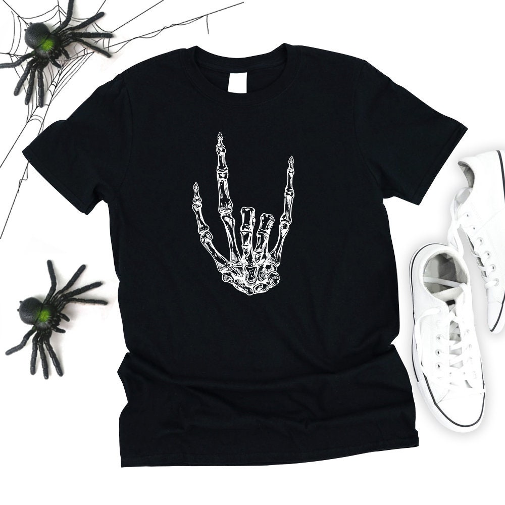 Skeleton Hand Shirt Skeleton Shirt Skeleton Shirt Women Etsy