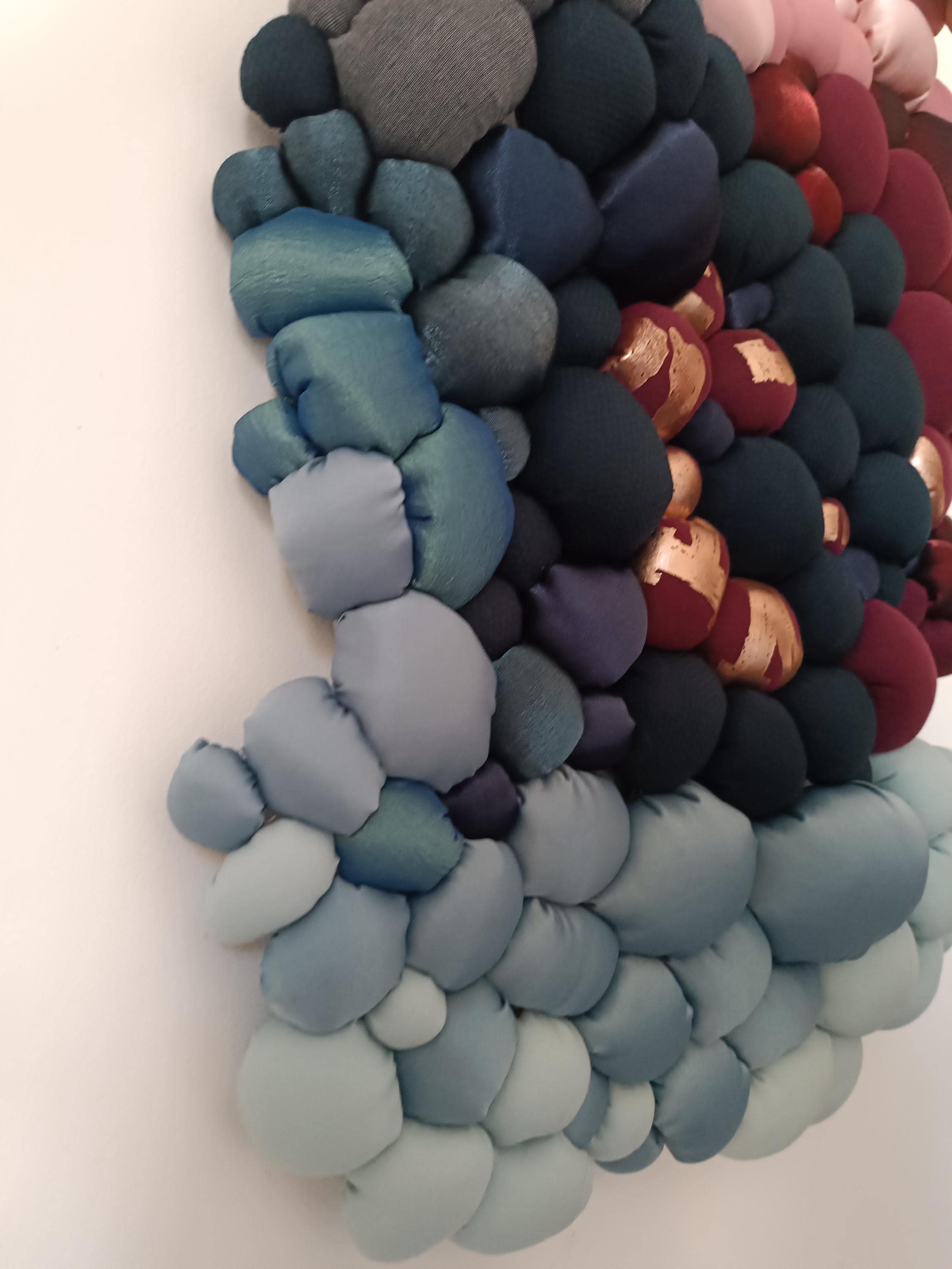 Art Textile Soft Sculpture Textile Wall Hanging Artwork Interior ... - Textured Fabric Wall Hanging