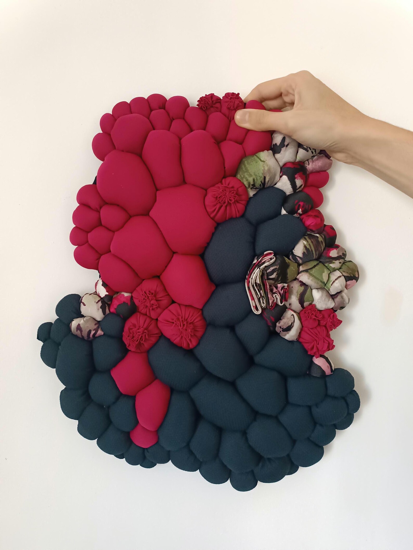 Picture of Textile Wall Art Work Colorful Soft Textile Sculpture Wall Hanging ...