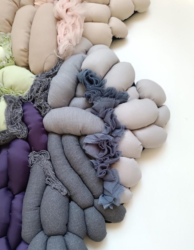 Photo inspiration: Textile Wall Decor With Dimensional Look Reference: Artwork Soft Textile Sculpture Statement Home Decor Modern Wall Hanging