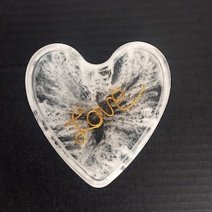 Stunning White and Gold Wire Heart Shape Drink Coasters, Table Coaster, Mother’s Day gift,  Birthday Gift