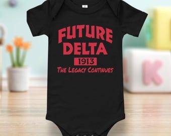 Future Delta Baby Onesie - Sorority Daughter DST 1913