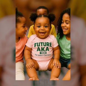 Future Alpha Kappa Alpha Bodysuit/ AKA Shirt / Alpha Kappa Alpha / Soror Daughter / AKA 1908 / Sorority Shirt / Sorority Kids Shirt / Onesie