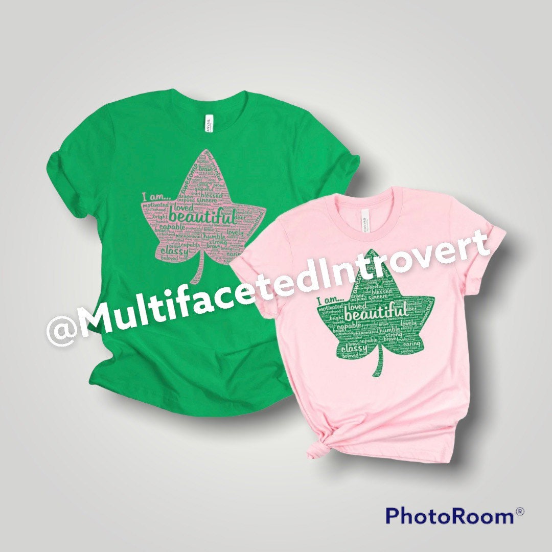 Ivy Box / AKA Inspired / Pink and Green / Best Seller/ Delta Zeta