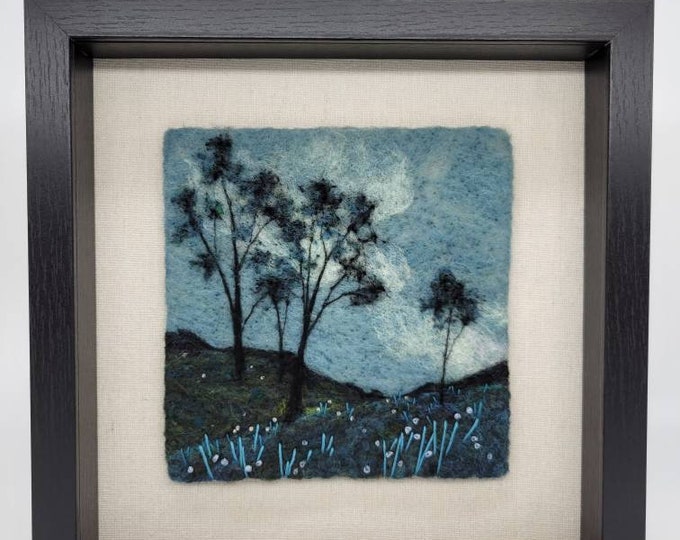 Felt Art, Trees, Felted Wool Art, Wool Painting, Wool Art, Needle