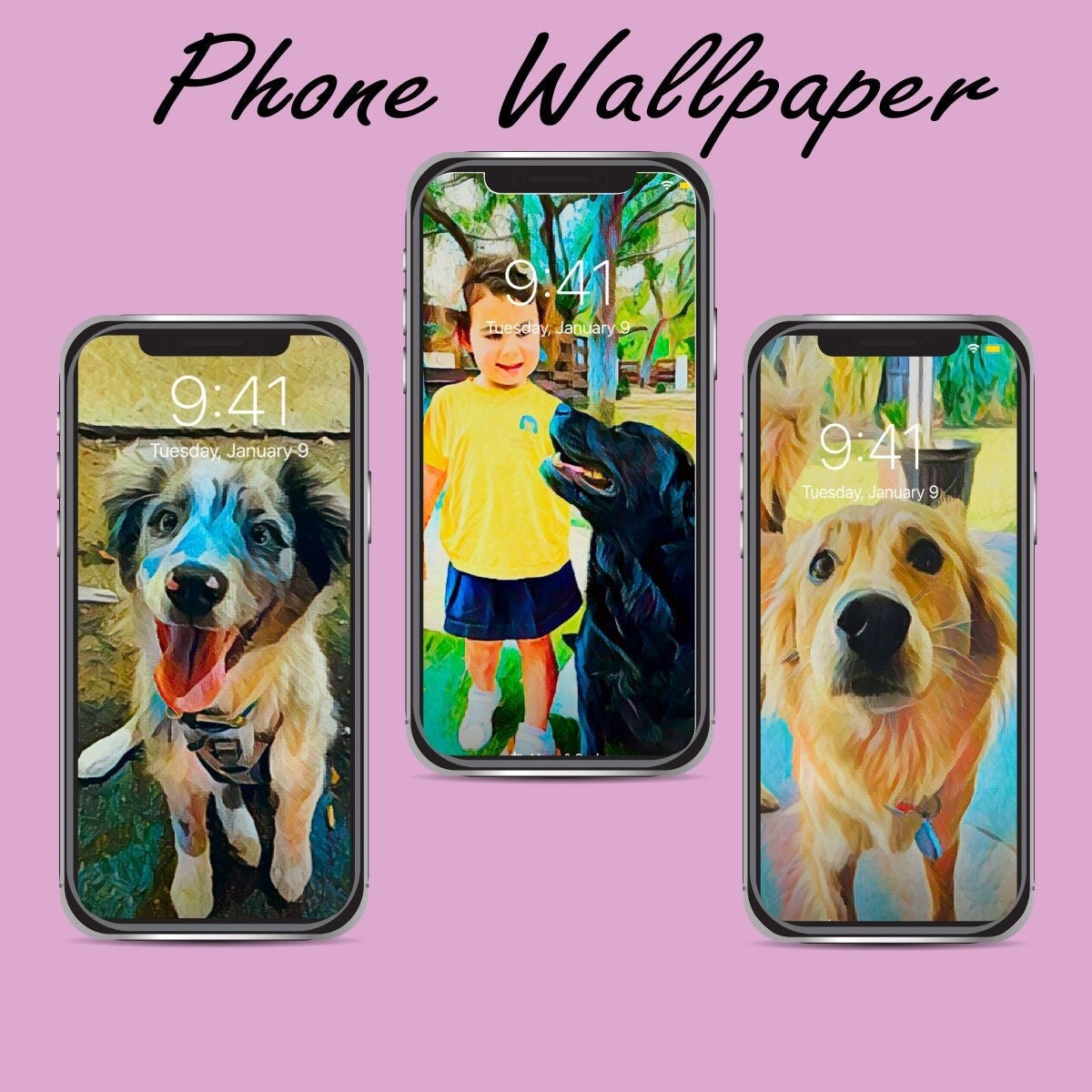 Dog Phone Wallpaper - Etsy Dog Phone Wallpaper - Etsy
