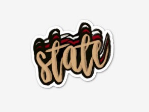 Fsu Banner Sticker FSU Sticker/ FSU / Florida State Sticker / Florida State - Etsy