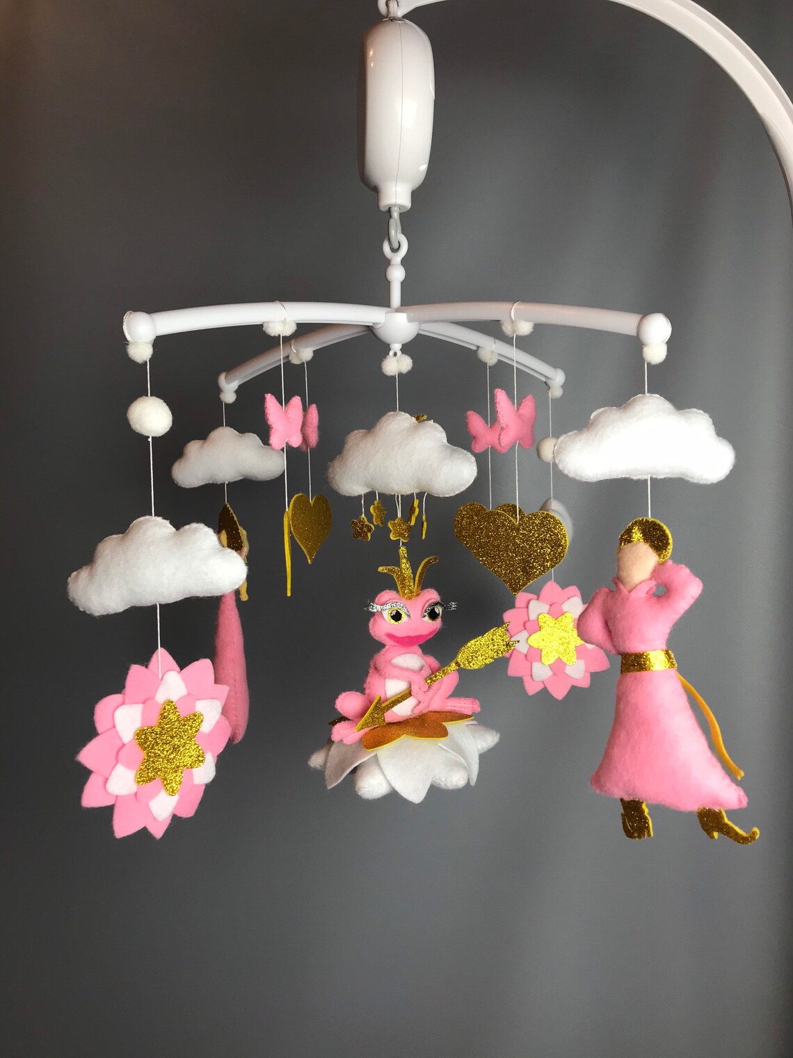 Baby mobile Princess Frog mobile Crib mobile Hanging Etsy