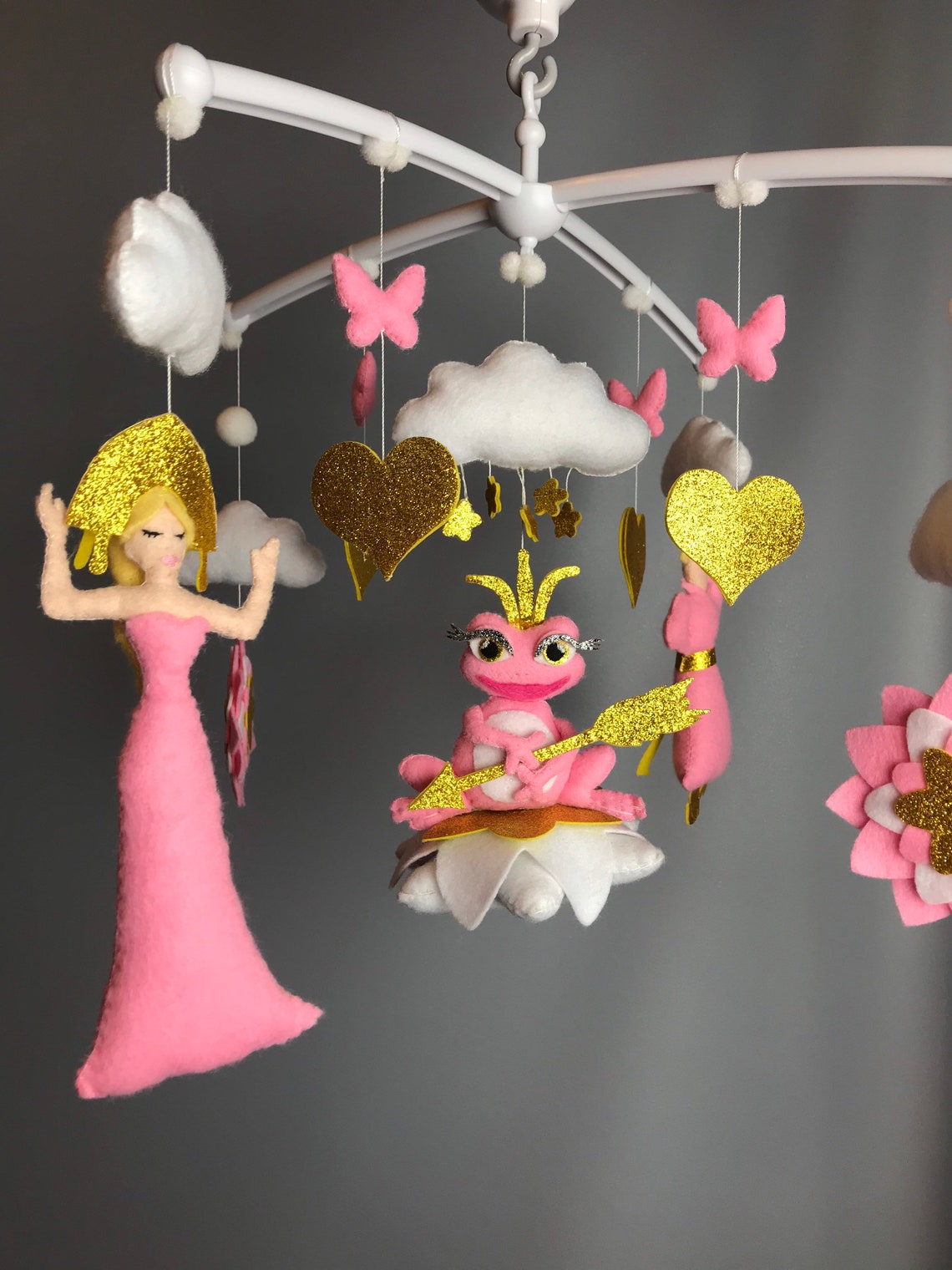 Baby mobile Princess Frog mobile Crib mobile Hanging Etsy