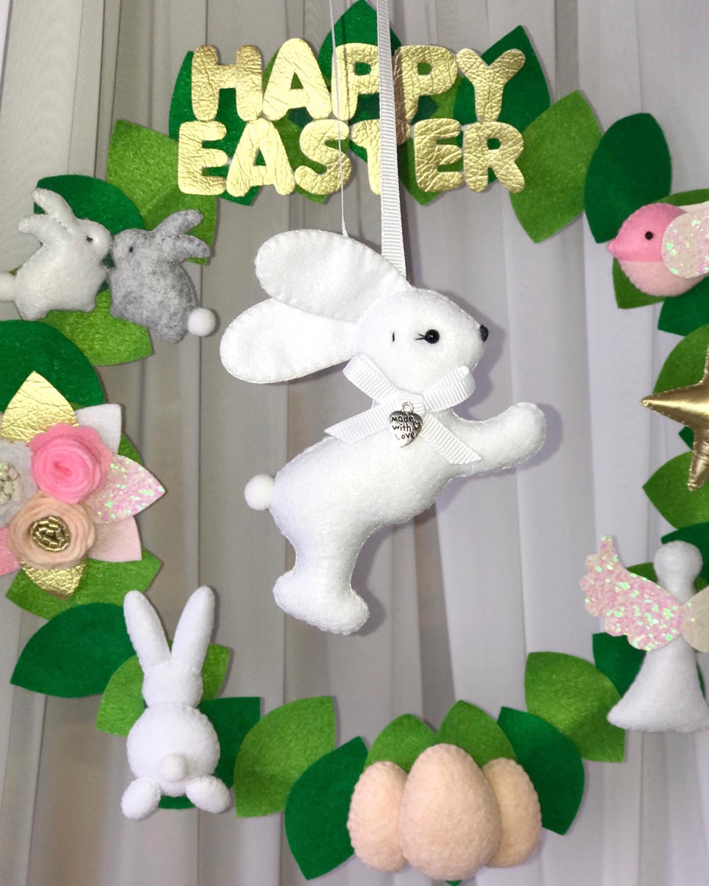 PDF Pattern Bunny Felt Easter Ornament / Cute Bunny Pattern / Sew Your ...