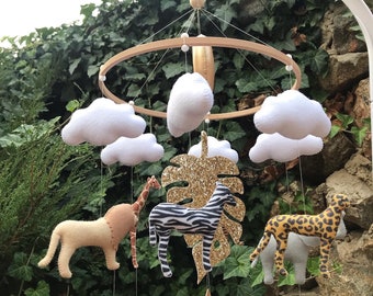 Baby mobile Junge Safari - Baby mobile - Baby mobile - Baby mobile - Baby mobile - Giraffe Mobile - Elefant Mobile