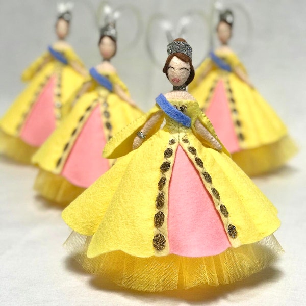 Princess Anastasia dolls felt girl - Christmas ornaments - Anastasia music box