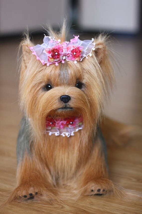 realistic yorkie stuffed animal