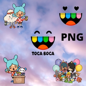 Toca Boca Gift Birthday,toca boca squad 2 png, toca boca png,gift for kids