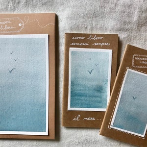 Hand-painted notebooks of free thoughts