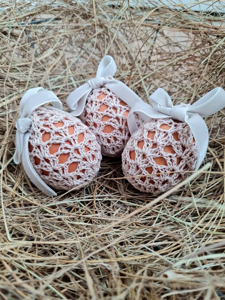 Ensemble de 3 Oeufs Enrobant La Décoration Pâques