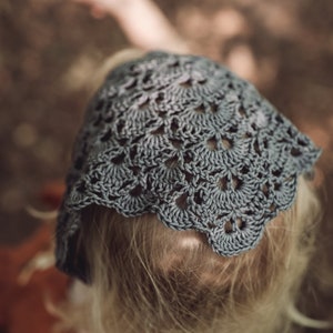 Crochet pattern headscarf Juna - German