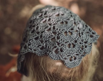 Crochet pattern headscarf Juna - German