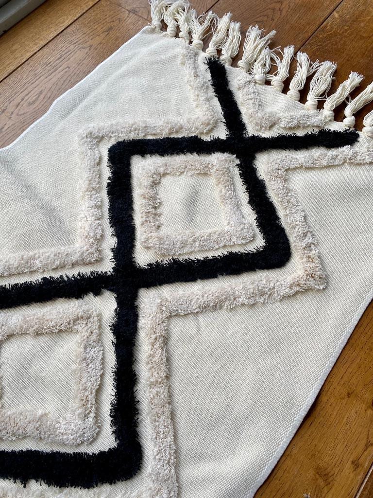 Small Geometric Rug Boho Floor Mat Bedroom Rugs Small - Etsy UK