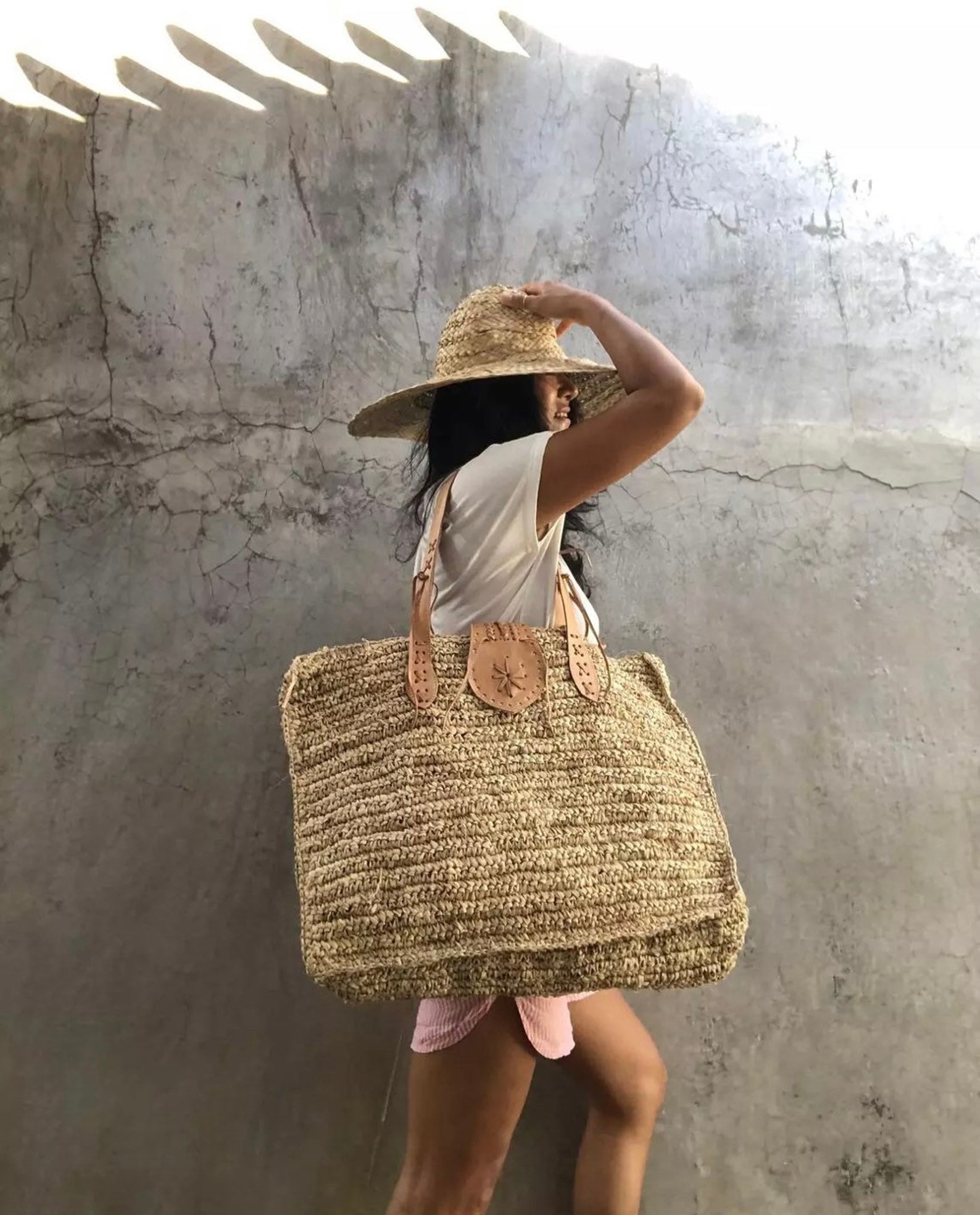 Large Straw Beach Bag Oversize Bag Large Straw Totelarge Etsy UK