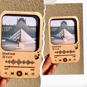 Magnets personnalisé couples, amis, famille, chanson - originale