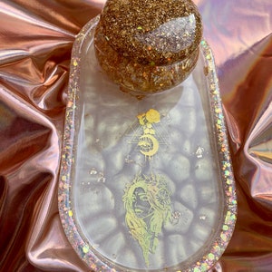 Palo Santo Holder - Palo Santo Holder Tray - Resin Tray - Trinket Dish - Trinket Tray - Ring Dish - Witchy Decor - Jewelry Storage - Brujas