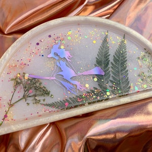 Witch - Witch Decor - Resin Tray - Resin Decor - Jewelry Storage - Ring Dish - Witchy Gift - Resin - Resin Gift - Witches - Brujas -